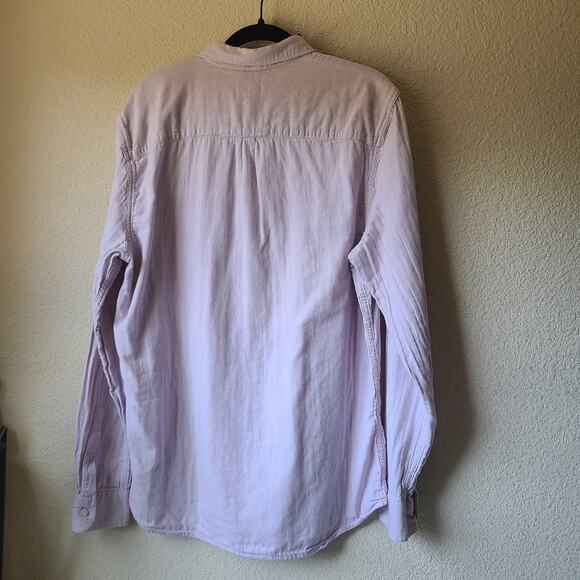 Marine Layer Augusta Button Down Light Purple Shirt Women's Size L - Picture 2 of 8